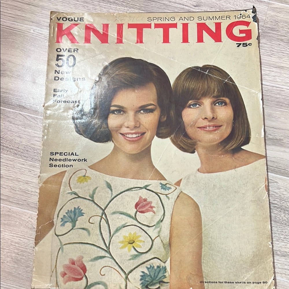 Vintage VOGUE KNITTING Spring And Summer 1964 - Fashion Magazine + Needlework